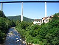 Viaduc de la N88 sur le Lignon, entre Monistrol et Saint-Maurice-de-Lignon.