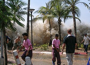 2004 tsunami in Ao Nang, Thailand