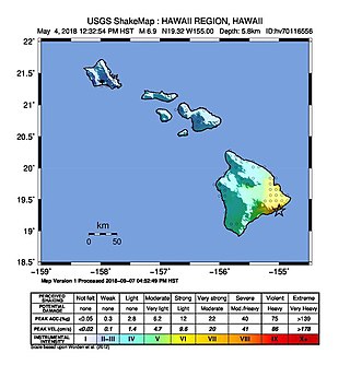 <span class="mw-page-title-main">2018 Hawaii earthquake</span> 6.9-magnitude earthquake in Hawaii