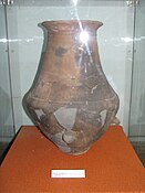 Offering pot from a Scythian grave from Alba Iulia, Romania, 6th century BC. In display at National Museum of the Union, Alba Iulia.