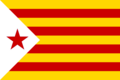 Antiga estelada utilitzada pel Partit Socialista d'Alliberament Nacional (PSAN).