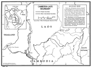 <span class="mw-page-title-main">Cambodia–Laos border</span> International border