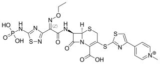 <span class="mw-page-title-main">Ceftaroline fosamil</span> Chemical compound