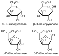 de: Die Stereoisomere der D-Xylose in Haworth-Schreibweise; en: stereoisomers of D-xylose in Haworth projection