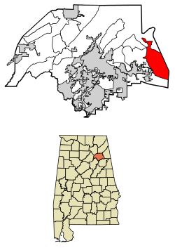 Location of Ballplay in Etowah County, Alabama.