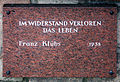 Gedenkstein Heidefriedhof Franz Klühs