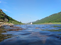 Lake in Rajgir Hills