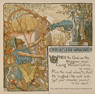 <span class="mw-page-title-main">Hercules and the Wagoner</span> Aesops fable