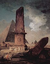 Girls Dancing Around an Obelisk (1798), 120 x 99 cm., Montreal Museum of Fine Arts