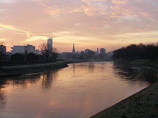 <span class="mw-page-title-main">River Irwell</span> River in Lancashire, United Kingdom