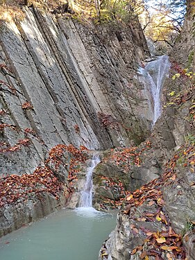 Khanagah Waterfall in Guba District. Shahdag National Park. Photograph: Interfase