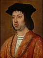 Michel Sittow (1468 o 1469-1525), Ferdinando II d'Aragon (10 marso 1452-23 zenâ 1516) (Kunsthistorisches Museum - Vienna)