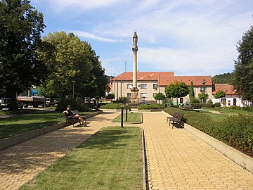 Náměstí Osvobození (Platz der Befreiung) mit Mariensäule