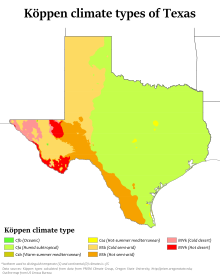 Texas Köppen.svg