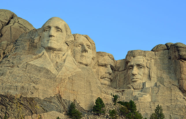 Le Mont Rushmore dans l'Etat du Dakota du Sud