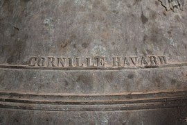 Signature Cornille-Havard sur une cloche de l’église Notre-Dame-de-Victoire de Lorient.