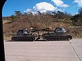 Two German M109 - driving school