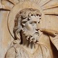 Detail of the sculpture of Saint John the Baptist