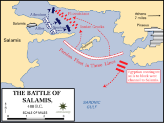 <span class="mw-page-title-main">Battle of Salamis</span> 480 BC naval battle of the Greco-Persian Wars