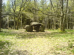 Le dolmen appelé Pierre de la Fade.