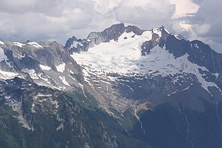 From west (Hidden Lake Peaks)