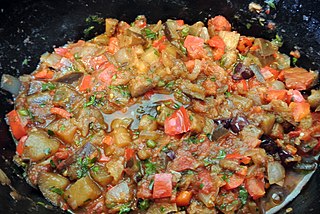 <span class="mw-page-title-main">Caponata</span> Sicilian eggplant dish