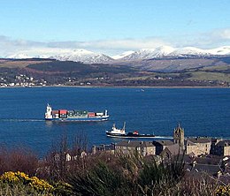 Potentially carrying invasive species through the Firth of Clyde Clyde shipping.jpg