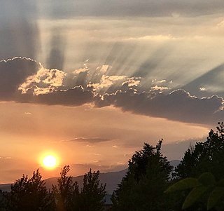 <span class="mw-page-title-main">Sunbeam</span> Rays of sunlight that appear to radiate from the point in the sky where the sun is located