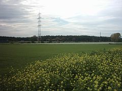 Fields south of Erzhausen, showing a typical South-Hesse countryside during autumn (2005)