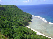 Forested cliffs on 'Eua