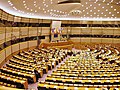 L’hémicycle du parlement de Bruxelles.