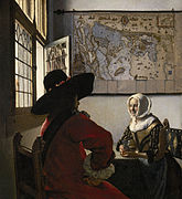 Johannes Vermeer - De Soldaat en het Lachende Meisje - Google Art Project