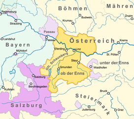 Österreich ob der Enns mit Grafschaft Schaunberg