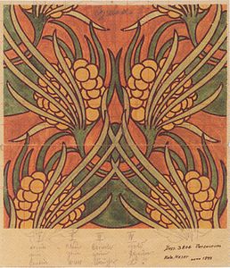 Textile design by Koloman Moser (1899)