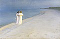 Vesper aestivus in litore Skagen (Petrus Severinus Krøyer)