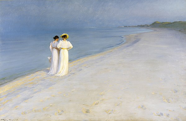 Sera d'estate sulla spiaggia sud di Skagen, 1893