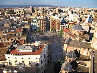 Vista de la plaça de la Mare de Déu