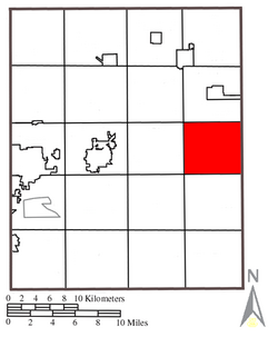 Location within Portage County