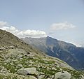 Il Rocciamelone visto dalla zona del Rifugio Piero Vacca (Monte Giusalet)