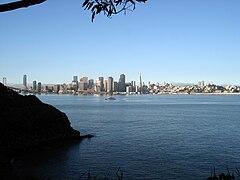 San Francisco seen from Yerba Buena Island on Oct 24th, 2009.