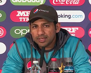 <span class="mw-page-title-main">Sarfaraz Ahmed</span> Pakistani cricketer