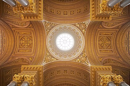 Central part of the ceiling of the Galerie des Batailles at the Palace of Versailles.