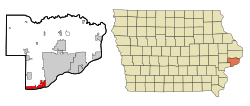 Location of Buffalo, Iowa