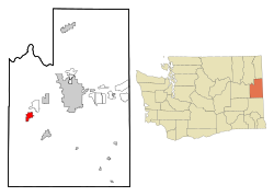 Location of Medical Lake, Washington