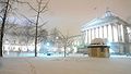 Campus di Bloomsbury innevato