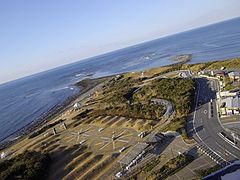 公園、日本海側を臨む