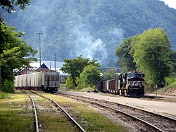 A Norfolk Southern train in Alloy