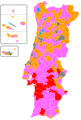 Ruling parties per municipality (2021–present) [e]