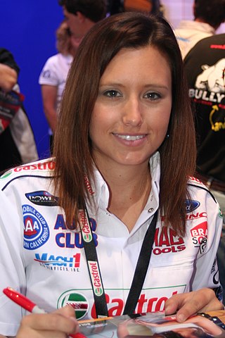 <span class="mw-page-title-main">Ashley Force Hood</span> American NHRA drag racer