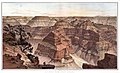 Panorama from Point Sublime, illustration of the Grand Canyon by Holmes, published in Clarence E. Dutton, The Tertiary History of the Grand Cañon District (1882), sheet XV.